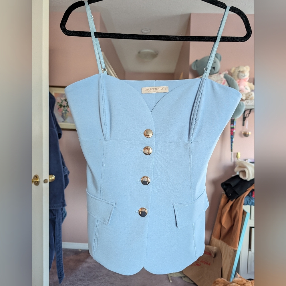 Rinascimento Spaghetti Strap Top